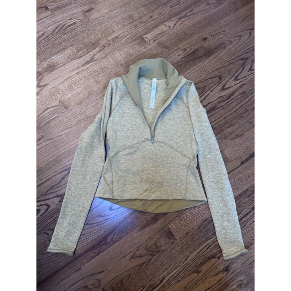 Lululemon 1/2 Zip Long Sleeve Cropped Size 4 - Picture 4 of 4